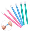 Yaomiao 50 Pieces Rubber Nail Cuticle Pusher Plastic Handle Nail Cleaner Nail Tools for Men and Women Christmas Valentine s Day Giving(Classic Colors)