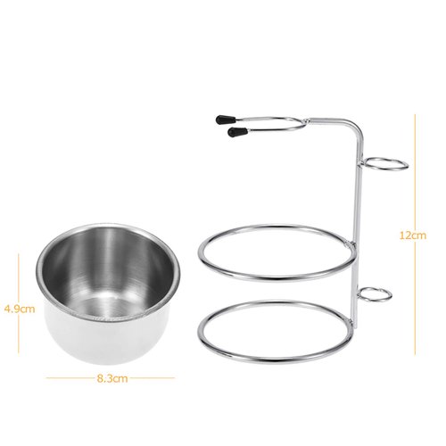 Anself 2 in 1 Shaving Bowl, Men's Shaving Set, Shaving Cup + Men's Razor Blade Holder, Soap, Bowl, Shaving Holder