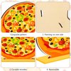 Suzile 6 Pcs Pizza Party Decorations Wooden Pizza Centerpieces Pizza Table Decorations Pizza Birthday christmas Party Favors Decorations for Home I Love Pizza Gifts Baby Shower Party Supplies