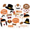 Soochat Thanksgiving Photo Booth Props 29Pcs DIY Kits Fall Party Thanksgiving Day Decorations, Happy Thanksgiving Party Favor