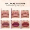 SUMEITANG 12Pcs Lip Liner and Lipstick Makeup Set, 6 Matte Nude Liquid Lip Stick With 6 Matching Smooth Lipliner pencil, All in One Waterproof Long Lasting Lipgloss, Girls&Women Lips Makeup Gift Set