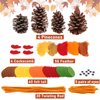 Thanksgiving Pinecone Turkey Craft Kit Fall DIY Turkey Sets DIY Thanksgiving Crafts for Kids Teens Adults Thankful Dinner Party Activity Supplies, Classroom Project, Table Centerpiece Decorations