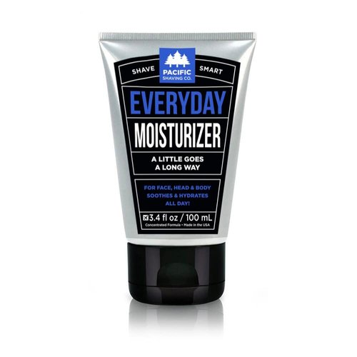 Pacific Shaving Company Everyday Moisturizer - Daily Post-Shave Moisturizer Cream for Men & Women - Hydrating Face Cream with Jojoba Oil, Avocado Oil, Shea Butter & Argan Oil for Face (3.4 Fl Oz)