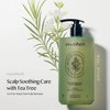 ESSENHERB Tea Tree Deep Clean Scalp Shampoo For Oily Hair | AHA & BHA Vegan Shampoo | mildly acidic pH 5-6, Made in Korea (16.90 fl oz, 500ml)