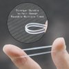 Dofash 2 * 50MM No Damage Small Elastic Hair Ties Rubber Bands for Hair Elastic Hair Bands Hair Rubber Bands Hair Elastics for Women's Hair - 200pcs(Clear)