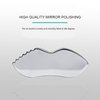 Stainless Steel Gua Sha for Facial Skin Care Scraping Massage Tool with Comb Teeth | Facial Massage, Used for Face, Neck, and Around Lips with Travel Pouch