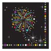 Creative Converting Paper Beverage Napkins, Fireworks Celebration Sparkle, 16-Count