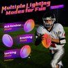 ARCTURINE Glow in The Dark Football, Size 6 Light up LED Football with USB-C Cable & Pump, Outdoor Sport Football Toys for Evening Play and Camping, Birthday Gifts for Boys 6-12 Year Old, White