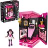 Mega Monster High Action Figure Building Set Draculaura's Boo-k Crypt with 301 Pieces, Book Nook for Collectors