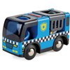 Hape Police Car with Siren | 3Piece Cops & Robbers Play Set with Action Figures