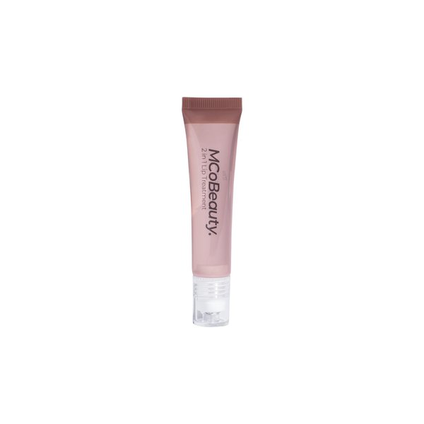 MCoBeauty 2-in-1 Glow & Treat Lip Oil, Chocolate, High-Shine, Hydrating, Lightweight, Vitamins and Botanical Extracts, Vegan, Cruelty Free Cosmetics