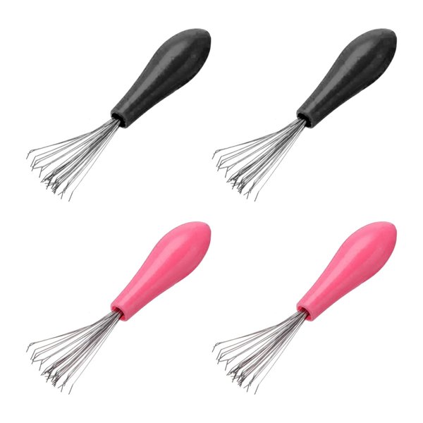 4 Pcs Hair Brush Cleaning Combs Curly Hair Comb Cleaning Claws Hair Brush Cleaner Tools for Home and Salon Use