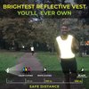 247 Viz Reflective Safety Vest - Lightweight, Adjustable Fit for 360 Degree Night Visibility during Runs, Volunteer, Crossing Guard & Cycling. Men, Women Road Safety with Reflective Running Vest