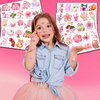 Cherry Blossom Temporary Tattoos (8 Sheets 80PCS) Flowers Party Decorations Supplies Favors Japanese Theme Birthday Cute Stickers Christmas Gifts for Boys Girls Class School Prizes Carnival