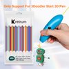 32 Colors 3D Doodler Pen Refills for 3Doodler Start 3D Pen Low Printing Temperature PCL Filament 3Doodler Start Refills Packs Each Color 15.2 cm x 5 pcs Total 160 pcs Only Fit for 3Doodler Start Pen