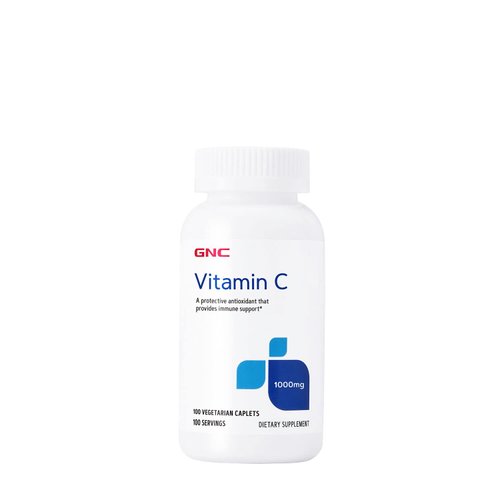 GNC Vitamin C 1000mg, 100 Caplets, Provides Immune Support