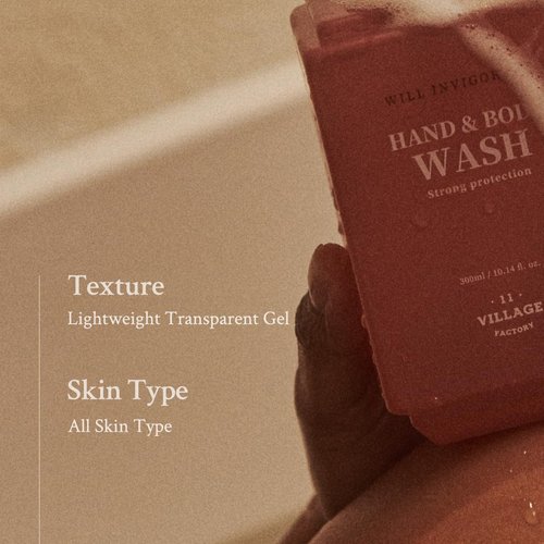 VILLAGE11FACTORY Will Invigorate Hand and Body Wash (300ml/10.14 fl.oz.) Premium Home Spa, Aromatherapy (Lavender and Grapefruit)