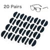 Festful Eyeglass Nose Pads,20 Pairs of Soft Foam Nose Pads, (D-Shape /20 * 8mm) (Black)