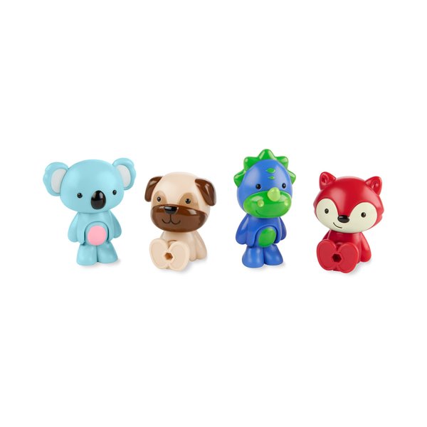 Skip Hop Zoo Crew Figurine Set, 4 Pack, Toy for Kids 2 Years and Up