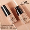 FOCALLURE 2 Pcs Liquid Foundation, Skin Evolution Foundation + Concealer, Full Coverage Foundation Makeup, Durable, Waterproof, Oil-Control, Hides Wrinkles & Lines, Natural