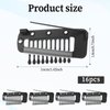 16pcs Clips for Hair Extensions 10-Teeth Wig Clips to Secure Wig No Sew,Invisible Strong Hijab Pins Chunni Clips for Woman Veil Hair Extensions Hairpieces