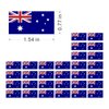 Womaha 30 Sheets Australia Flag Temporary Tattoos Fans Face Tattoo Stickers for Adults Kids Group Activity Props