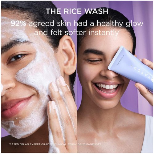 TATCHA The Rice Wash | Soft Cream Facial Cleanser Washes Away Buildup Without Stripping Skin For A Soft, Luminous Complexion | 4 oz