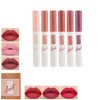 HUDABABY Matte Liquid Lipstick Lip Stain Set, Durable non stick cup waterproof, Long Lasting 24 horas Permanent Lipsticks (6 Colors -A)