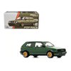 POP RACE Model Car Compatible with Volkswagen Golf GTI MK2 Green 1/64 Diecast Model Car PR640099
