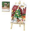 YILETKC Mini Building Christmas Tree 3D Painting Block Set, 667PCS DIY Creative Stereograph Building Model Kit, MOC Construction Toy, Not Compatible with Maior Brands Building Bricks