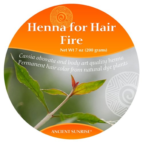 100% Natural Henna For Hair, Ancient Sunrise Red Henna Hair Color, Red/Orange Henna Hair dye, Fir...