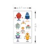 SIX VANKA (Pack of 10 Sheets) Robot Waterproof Temporary Tattoo Stickers for Kids Boys and Girls, Party Favors Decorations