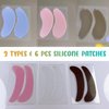 Silicone Under Eye Patch for Lash Lift Self Sticky Eyelash Perm Shield Cover 2 Type Soft Eye Pads Separate Lashes Protect Eyelids Eyelash Extension Patches Avoid Glue/Perming Lotion-100 Applications