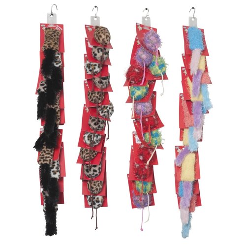 CAT TOY 6 ASSORTMENT IN MERCHANDISING STRIP, Case Pack of 48
