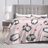 Penguin Blanket Penguin Fleece Throw Blanket Super Soft Warm Cozy Fuzzy Plush Cute Penguin Blanket Gifts for Girls Boys Kids Room Decor 40"X50"
