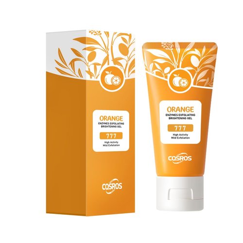 INIHXNIO Orange Enzymes Exfoliating Scrub Gel, Scrub Face Body Skin Peeling Gel Face Scrub Deep Cleansing Moisturizing Facial Exfoliator（50g）