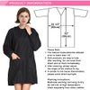 TOPTIE Waterproof Haircutting Pet Grooming Smock Jacket Salon Barber Hairdressing Cape Gown Apron with 2 Pockets-Black