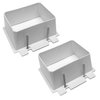 iMBAPrice BE2-2 (2-Gang) Electrical Power Outlet Box Extender - White, 2-Pack (Made in USA)