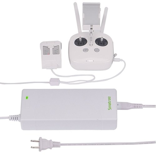 Smatree 120W Rapid Battery Charger Compatible with DJI Phantom 4 Battery/Remote Controller