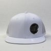 The Vintage Year Plain Cotton Twill Flat Brim Mesh Adjustable Snapback Trucker Baseball Cap (White)