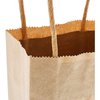 Juvale 50-Pack Small Brown Gift Bags with Handles - Small Kraft Paper Bags for Birthday, Retail, Crafts (3.5x2.4x7 In)