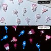 50pcs Random Luminous Resin Charms for Nails Glow in The Dark Beauty Girl Bow Heart Star Moon Scepter Nail Art Charms 3D Nail Charms for Acrylic Nails Flatback Rhinestones for Nails Resin Accessories