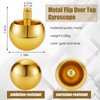 2 Pieces Metal Spinning Top Metal Flip Over Top Aluminum Top Spinner Top Physics Toy Gyroscope Stainless Steel Top Educational Toys for Girls Boys and Adult