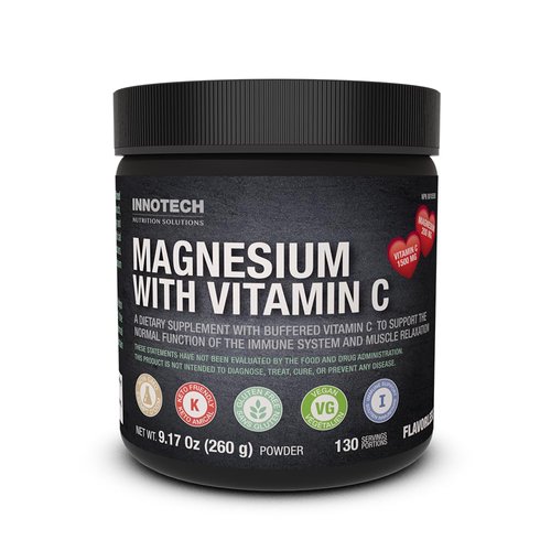 INNOTECH Nutrition Magnesium with Vitamin C - 260 g (Pure Magnesium Ascorbate)