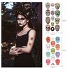 Day of the Dead Sugar Skull Tattoos(156PCS),Halloween Temporary Tattoos Sugar Skull Skeleton Tattoos for kids Boys Girls Halloween Party Favor Supplies