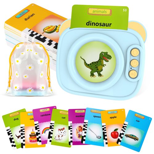 Talking Flash Cards for Toddlers 2 3 4 5 Years, 224 Sight Words, Montessori Toys, Speech Therapy, Autism Sensory Toys, Boys and Girls Preschool Learning Materials Educational Gifts
