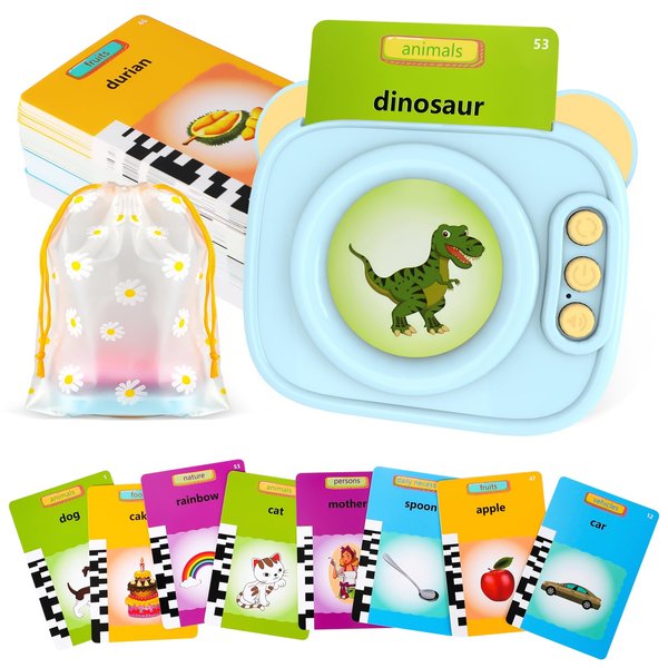 Talking Flash Cards for Toddlers 2 3 4 5 Years, 224 Sight Words, Montessori Toys, Speech Therapy, Autism Sensory Toys, Boys and Girls Preschool Learning Materials Educational Gifts