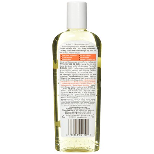 Palmer's Cocoa Butter Formula with Vitamin E Moisturizing Body Oil, 8.5 Ounce