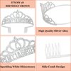 BAHABY Silver It's My 18 Birthday Sash and Crown 18th Birthday Decorations Birthday Tiara Birthday Party Favors
