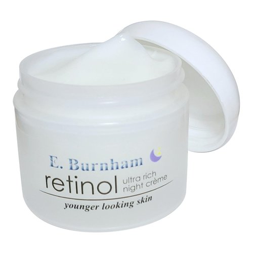 E. Burnham Retinol Ultra Rich Night Créme 2 oz – Intense Anti-Aging Night Cream with Retinol & Hyaluronic Acid – Deeply Moisturizing, Reduces Fine Lines and Wrinkles for Youthful Skin
